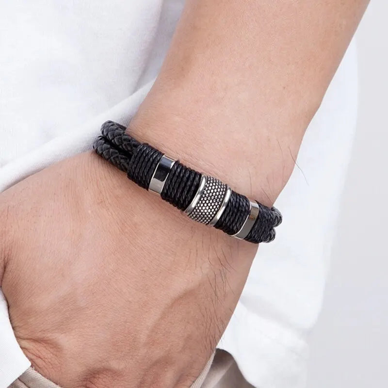 Bracelet Onyx Tressé