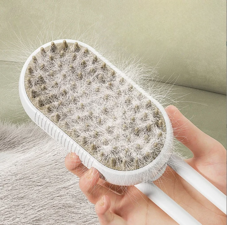 Brosse Anti-Poils pour Animaux avec - Pulvérisateur Intégré