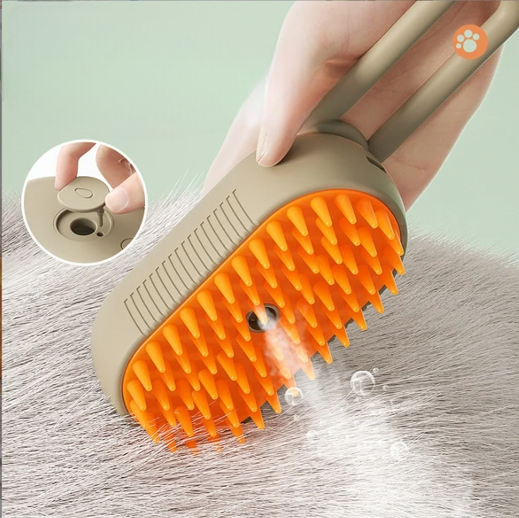 Brosse Anti-Poils pour Animaux avec - Pulvérisateur Intégré